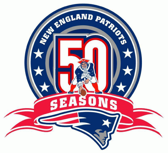 New England Patriots 2009 Anniversary Logo iron on paper